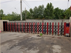 華捷盛智能為鄭州市惠濟區消防站量身定制電動伸縮門