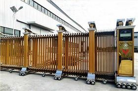 慶賀河南金溢建筑安裝有限公司采用華捷盛智能電動伸縮門
