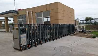開封市大豐糧油采用華捷盛智能電動伸縮門