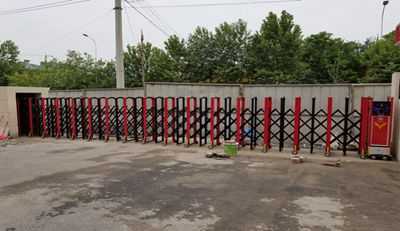 惠濟區(qū)消防站采用華捷盛智能電動伸縮門