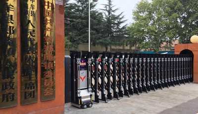熱烈慶賀鄭庵鎮(zhèn)政府采用華捷盛智能伸縮門