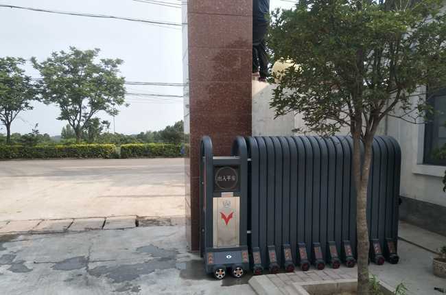 慶祝新密金固水泥預制有限公司采用華捷盛智能電動門