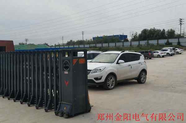 鄭州金陽電氣采用華捷盛電動伸縮門0