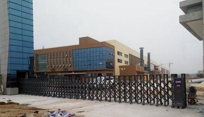 華捷盛電動伸縮門應用于新浦建設集團有限公司