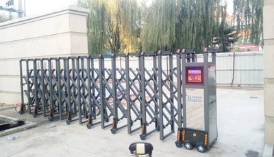 華捷盛電動伸縮門應用于滎陽農業發展銀行