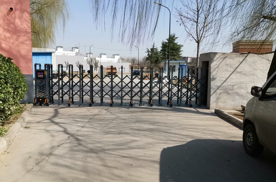 洛新污水處理廠電動伸縮門